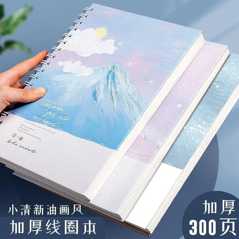 Caderno espiral de capa dura A4