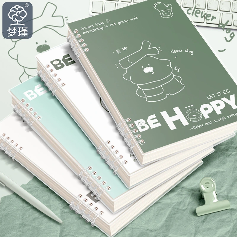 Caderno de folhas soltas com divisórias
