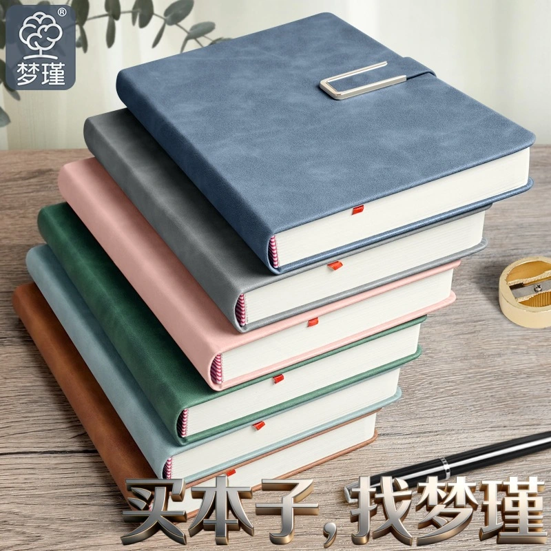 Caderno de capa dura de couro PU