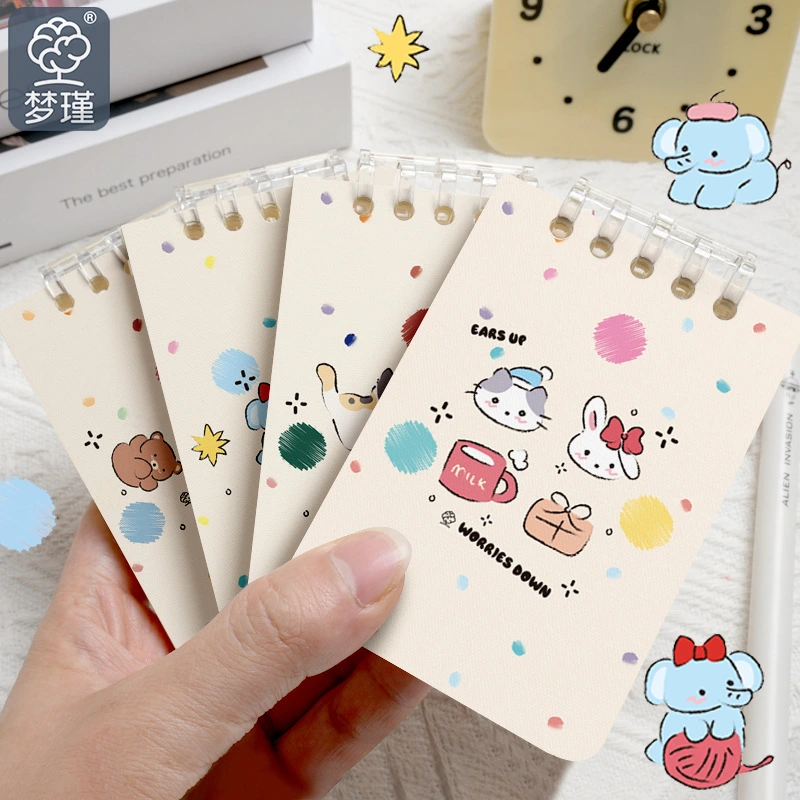 Caderno pequeno de folhas soltas
